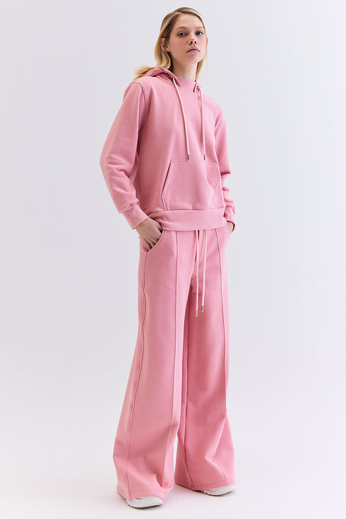 HOODIE GOLA ALTA ROSA